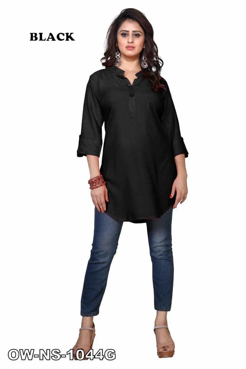 Rnx American Craff Kurti Casual Daily Wear Crepe Silk Designer Kurtis Collection